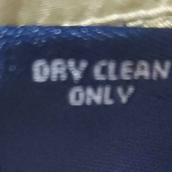 Pinstripe button down shirt Gold, pink and tan . Ann Taylor 100% silk - Picture 5 of 7